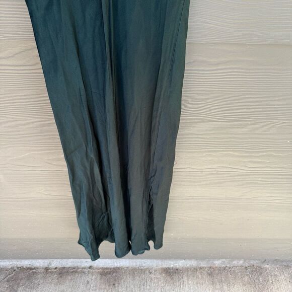 Zara emerald green cowl neck satin dress - Picture 7 of 7